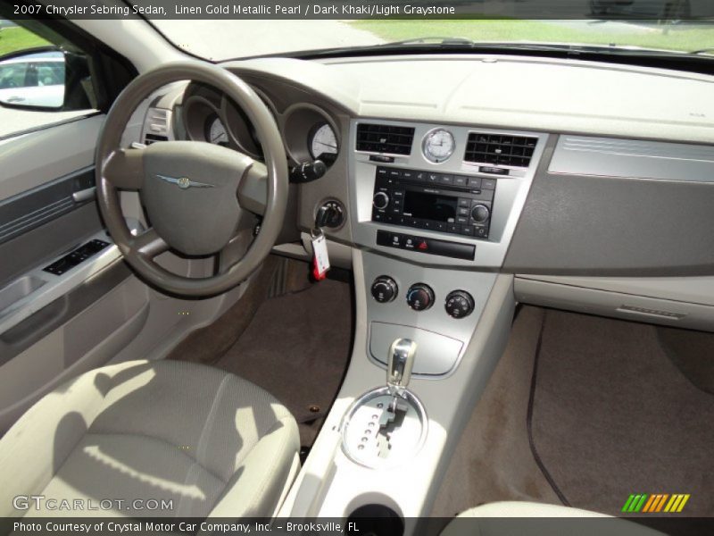 Linen Gold Metallic Pearl / Dark Khaki/Light Graystone 2007 Chrysler Sebring Sedan