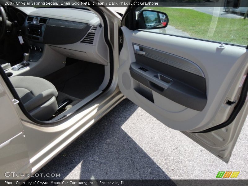 Linen Gold Metallic Pearl / Dark Khaki/Light Graystone 2007 Chrysler Sebring Sedan