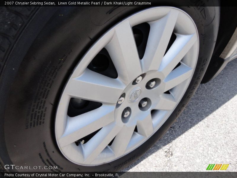 Linen Gold Metallic Pearl / Dark Khaki/Light Graystone 2007 Chrysler Sebring Sedan
