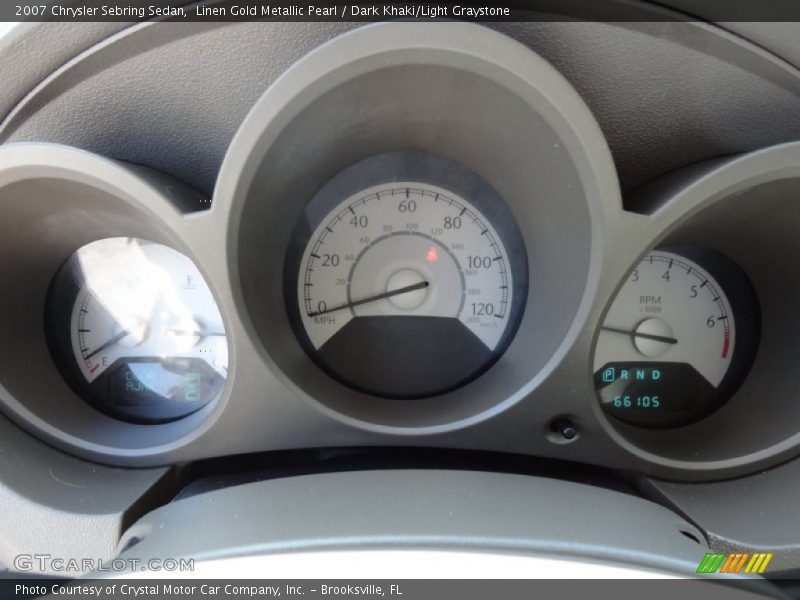 Linen Gold Metallic Pearl / Dark Khaki/Light Graystone 2007 Chrysler Sebring Sedan