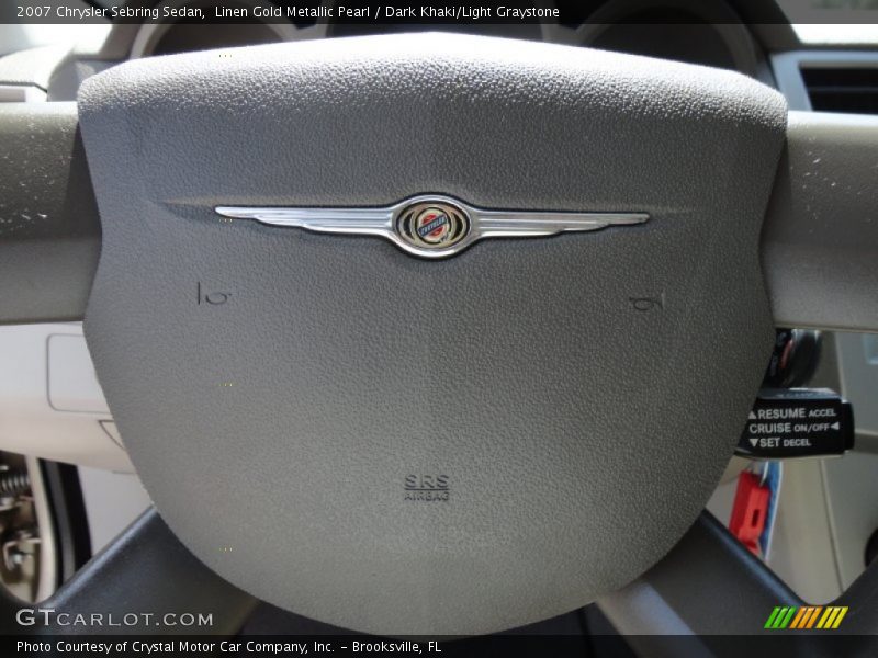 Linen Gold Metallic Pearl / Dark Khaki/Light Graystone 2007 Chrysler Sebring Sedan