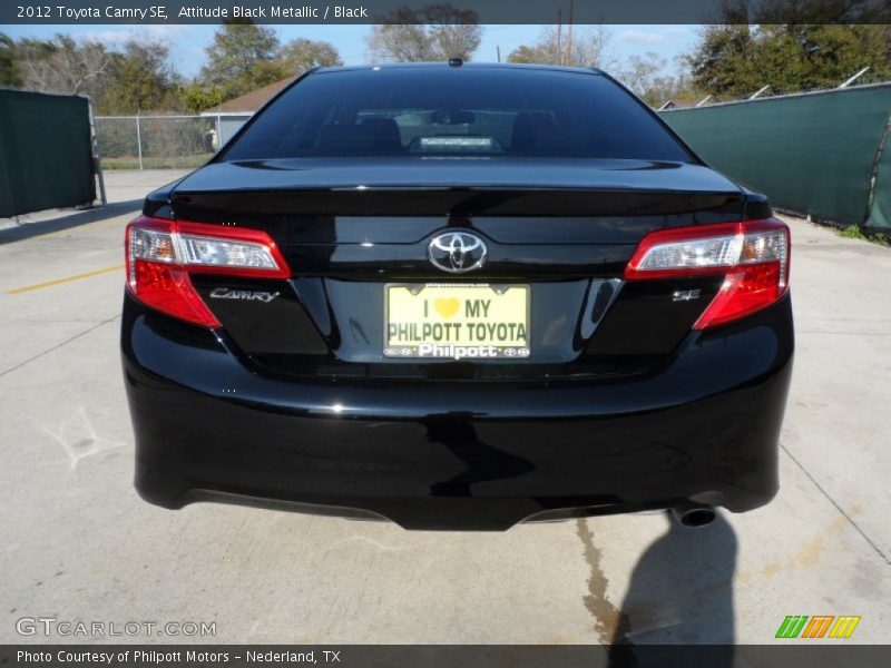 Attitude Black Metallic / Black 2012 Toyota Camry SE