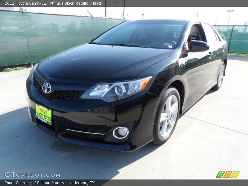 Attitude Black Metallic / Black 2012 Toyota Camry SE