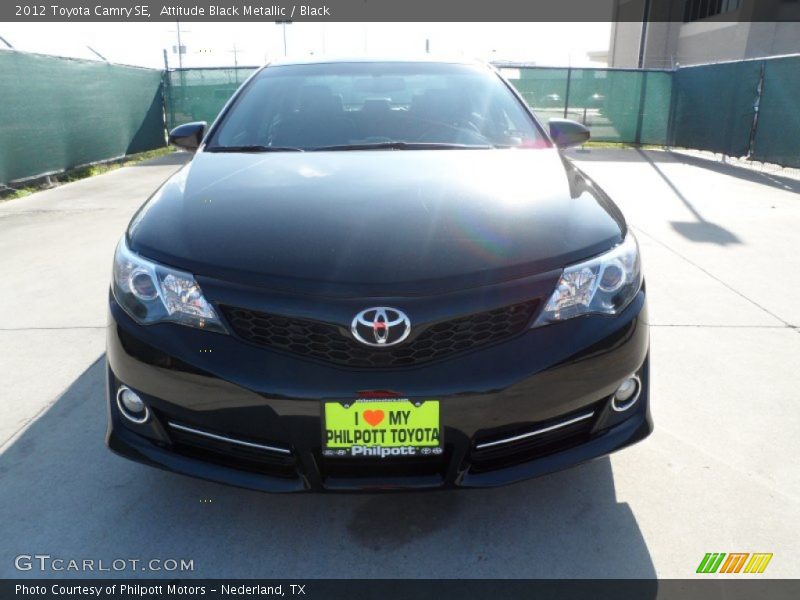 Attitude Black Metallic / Black 2012 Toyota Camry SE