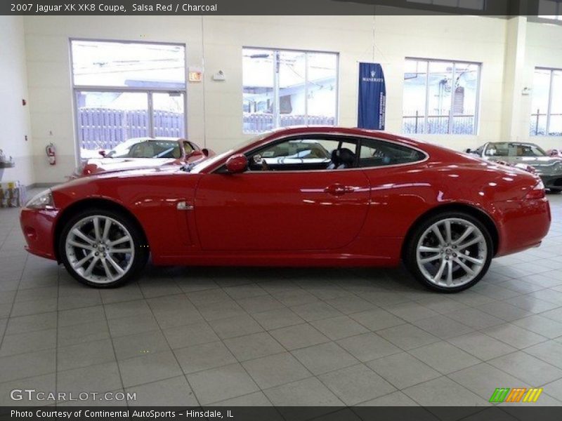 Salsa Red / Charcoal 2007 Jaguar XK XK8 Coupe