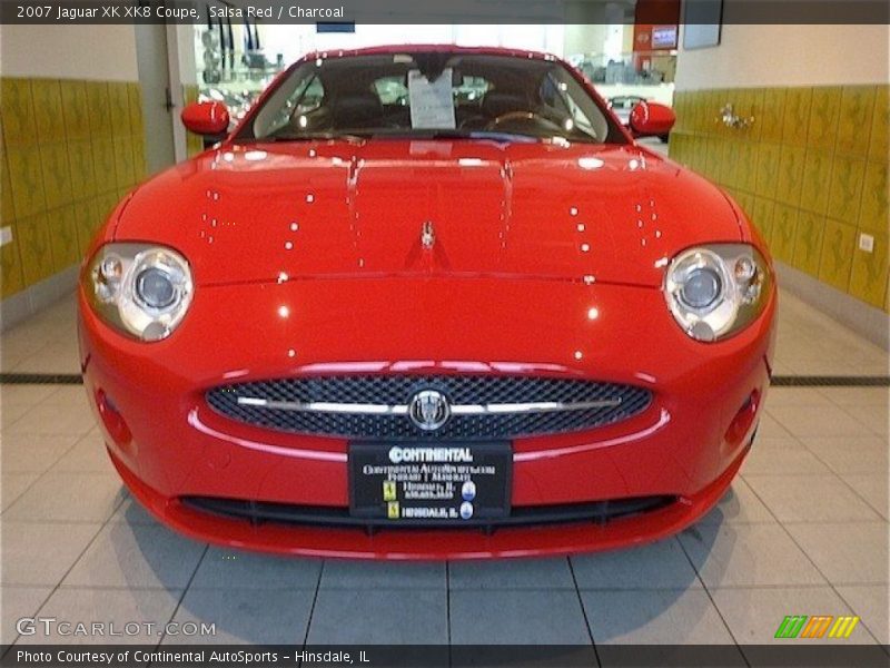 Salsa Red / Charcoal 2007 Jaguar XK XK8 Coupe