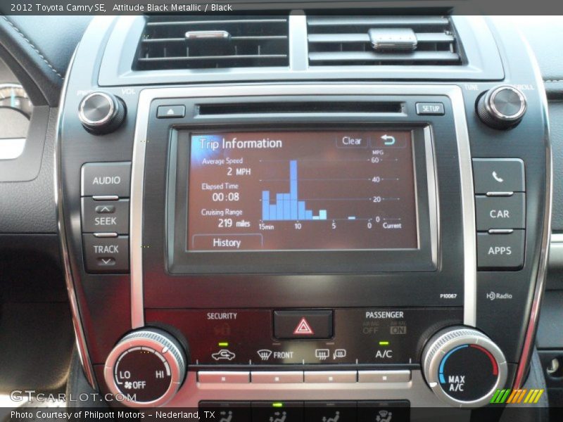 Attitude Black Metallic / Black 2012 Toyota Camry SE