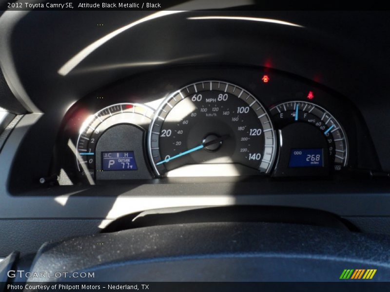 Attitude Black Metallic / Black 2012 Toyota Camry SE