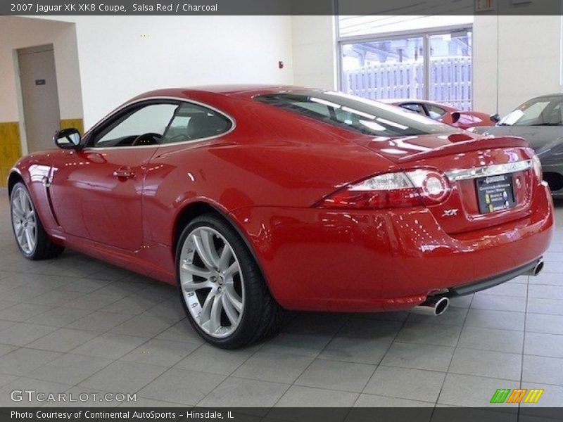 Salsa Red / Charcoal 2007 Jaguar XK XK8 Coupe