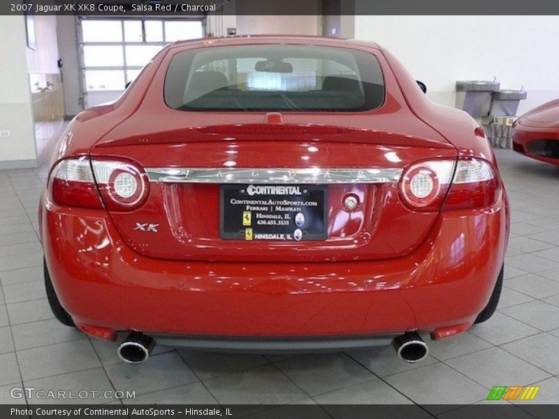 Salsa Red / Charcoal 2007 Jaguar XK XK8 Coupe