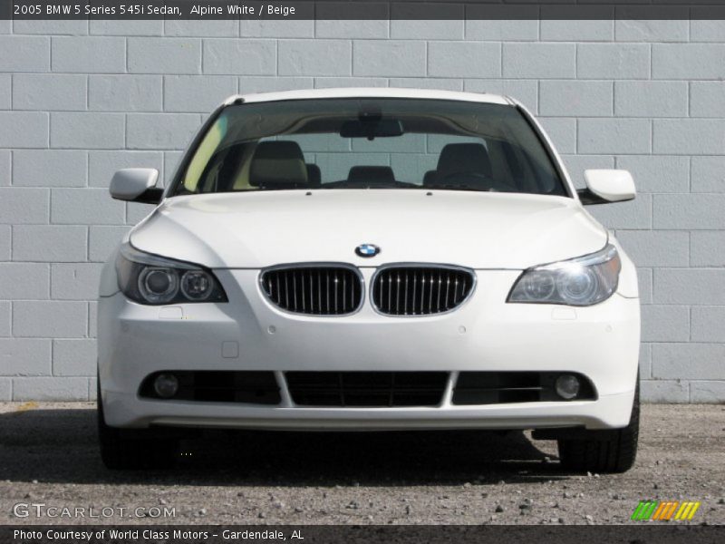 Alpine White / Beige 2005 BMW 5 Series 545i Sedan