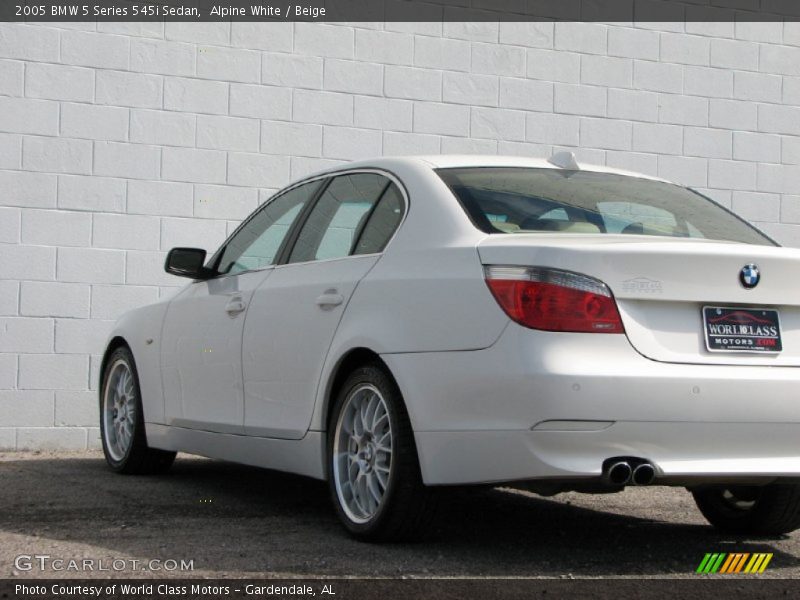 Alpine White / Beige 2005 BMW 5 Series 545i Sedan