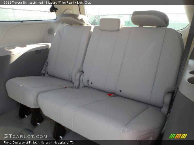 Blizzard White Pearl / Light Gray 2012 Toyota Sienna Limited