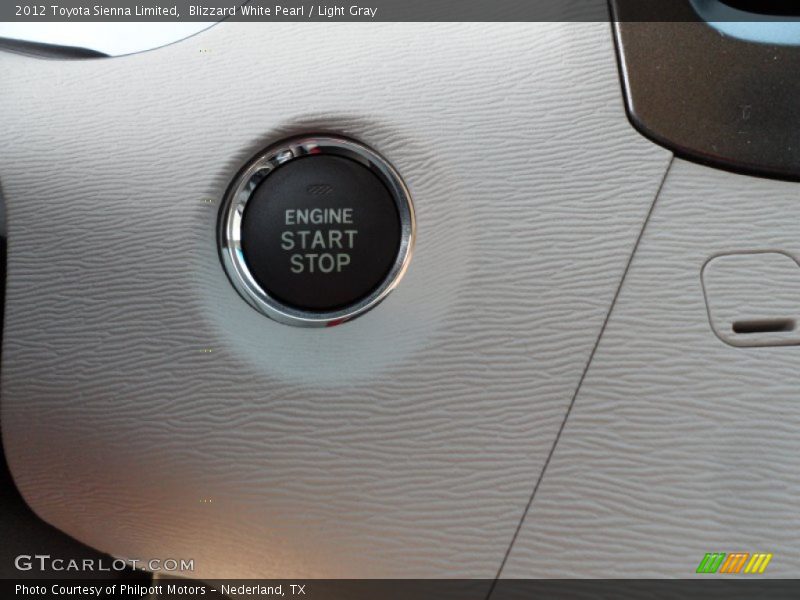 Blizzard White Pearl / Light Gray 2012 Toyota Sienna Limited
