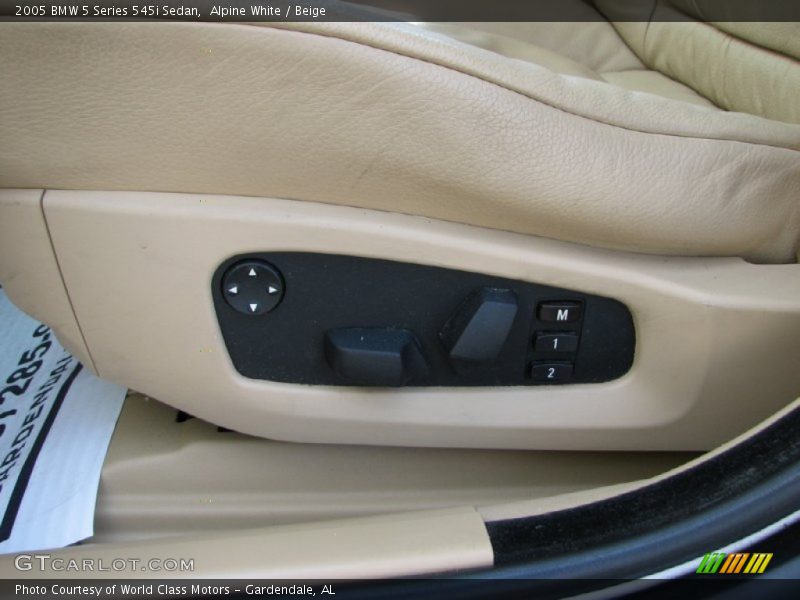 Alpine White / Beige 2005 BMW 5 Series 545i Sedan