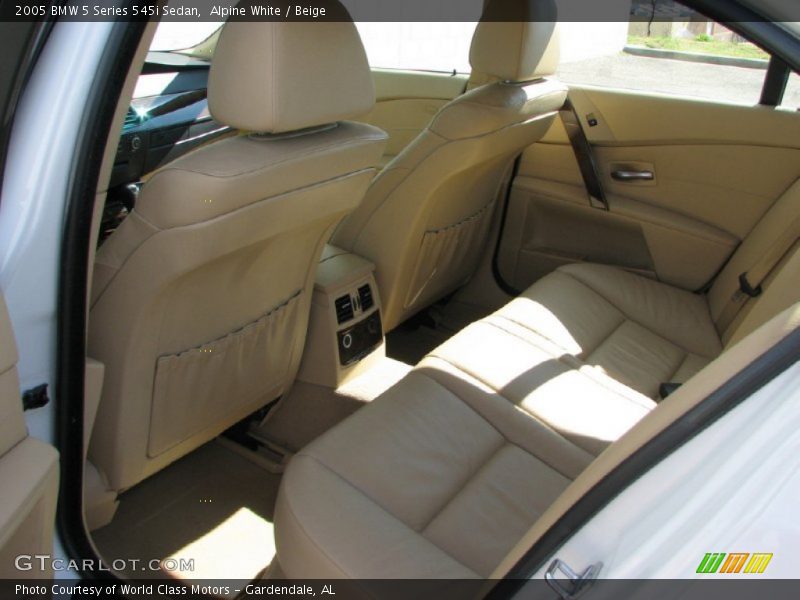 Alpine White / Beige 2005 BMW 5 Series 545i Sedan