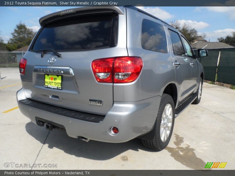 Silver Sky Metallic / Graphite Gray 2012 Toyota Sequoia Platinum
