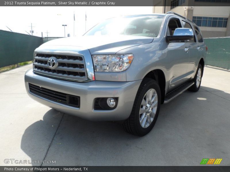 Silver Sky Metallic / Graphite Gray 2012 Toyota Sequoia Platinum