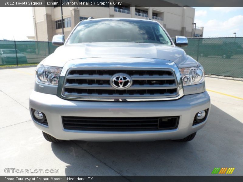 Silver Sky Metallic / Graphite Gray 2012 Toyota Sequoia Platinum