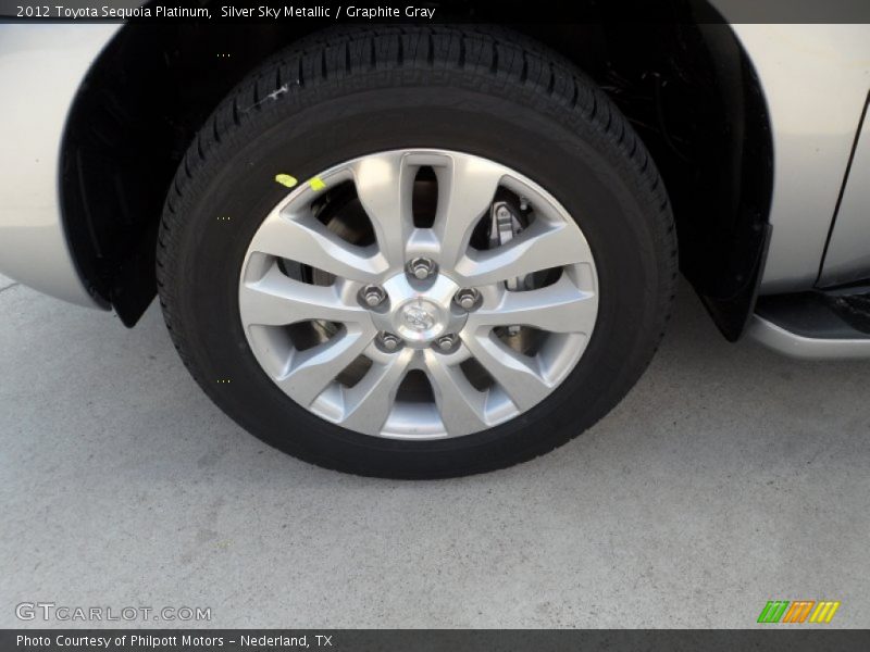 Silver Sky Metallic / Graphite Gray 2012 Toyota Sequoia Platinum