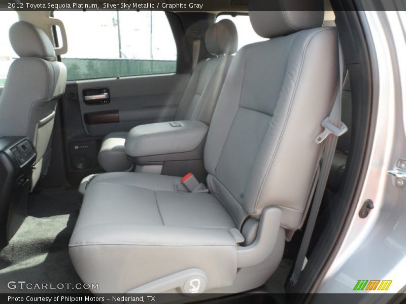 Silver Sky Metallic / Graphite Gray 2012 Toyota Sequoia Platinum