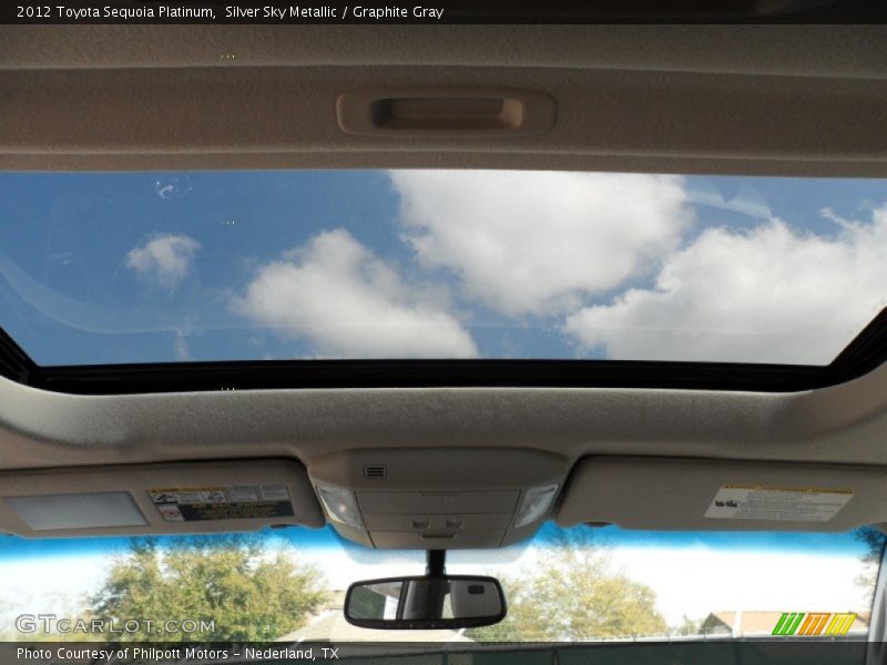 Silver Sky Metallic / Graphite Gray 2012 Toyota Sequoia Platinum