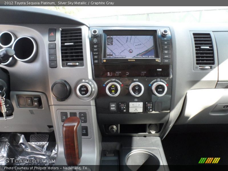 Silver Sky Metallic / Graphite Gray 2012 Toyota Sequoia Platinum