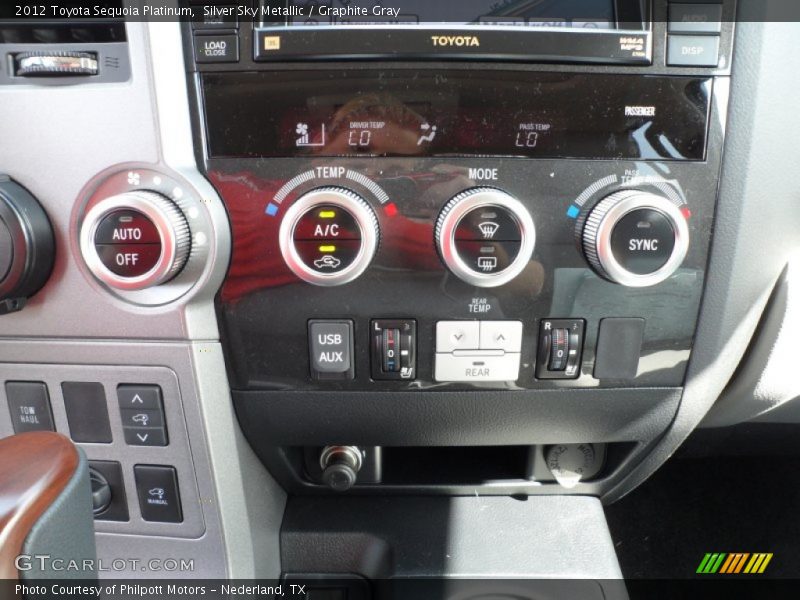 Silver Sky Metallic / Graphite Gray 2012 Toyota Sequoia Platinum