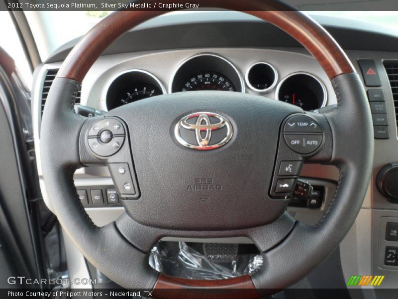 Silver Sky Metallic / Graphite Gray 2012 Toyota Sequoia Platinum