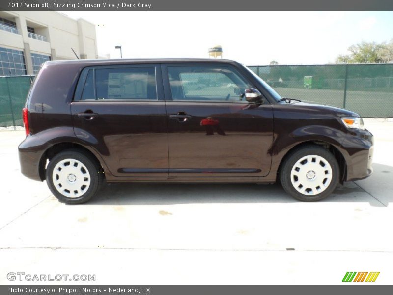 Sizzling Crimson Mica / Dark Gray 2012 Scion xB
