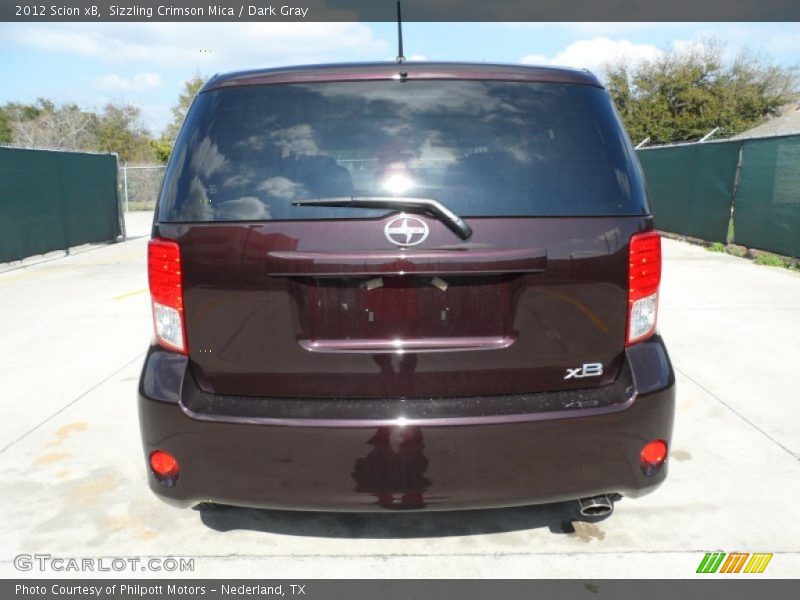 Sizzling Crimson Mica / Dark Gray 2012 Scion xB