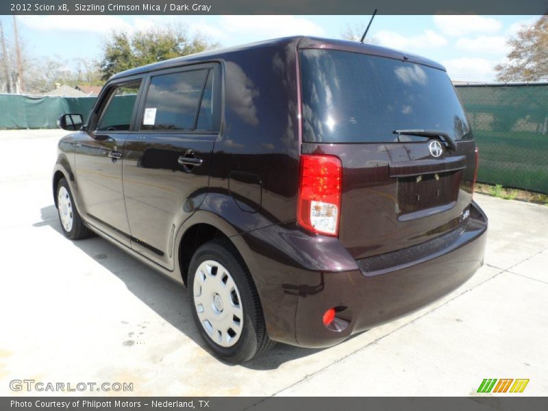 Sizzling Crimson Mica / Dark Gray 2012 Scion xB
