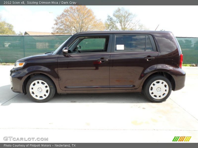 Sizzling Crimson Mica / Dark Gray 2012 Scion xB