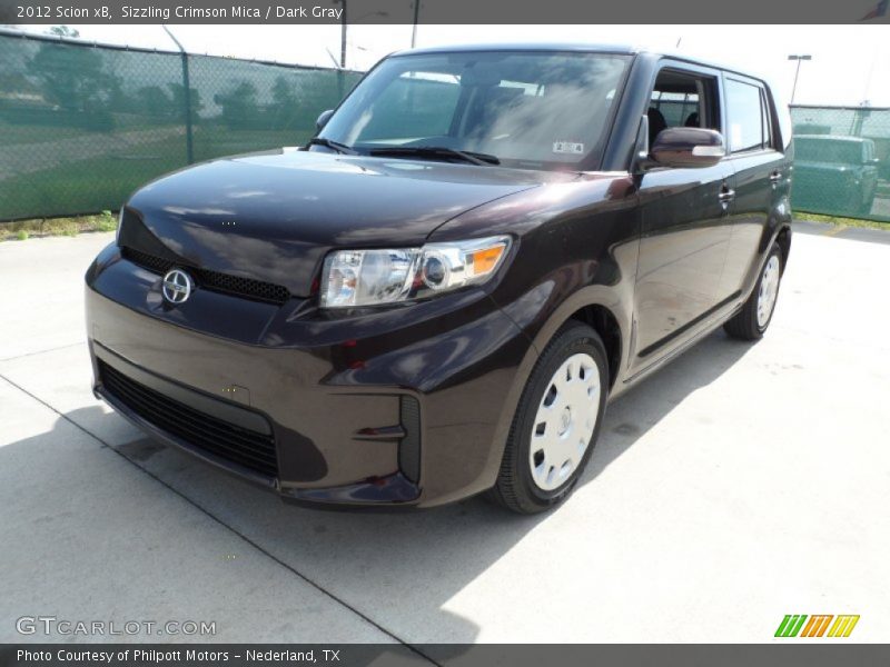 Sizzling Crimson Mica / Dark Gray 2012 Scion xB