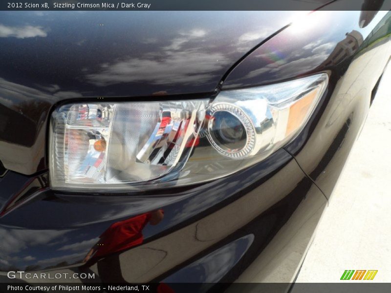Sizzling Crimson Mica / Dark Gray 2012 Scion xB