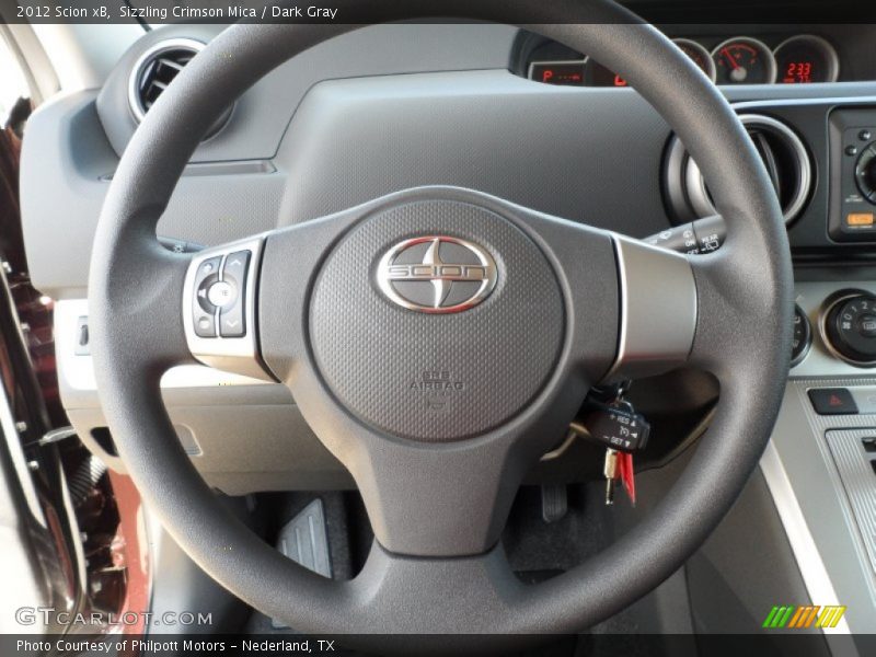 Sizzling Crimson Mica / Dark Gray 2012 Scion xB