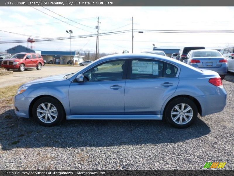 Sky Blue Metallic / Off Black 2012 Subaru Legacy 2.5i Premium