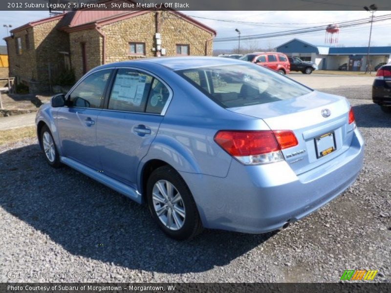 Sky Blue Metallic / Off Black 2012 Subaru Legacy 2.5i Premium