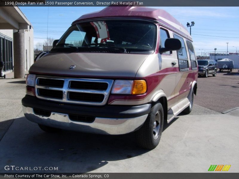 Director Red Metallic / Tan 1998 Dodge Ram Van 1500 Passenger Conversion