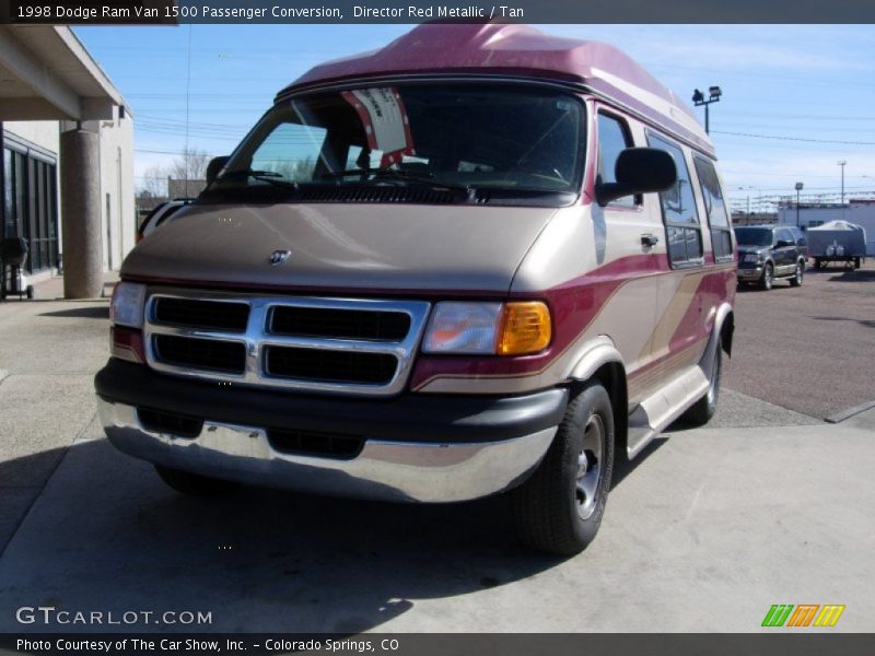 Director Red Metallic / Tan 1998 Dodge Ram Van 1500 Passenger Conversion