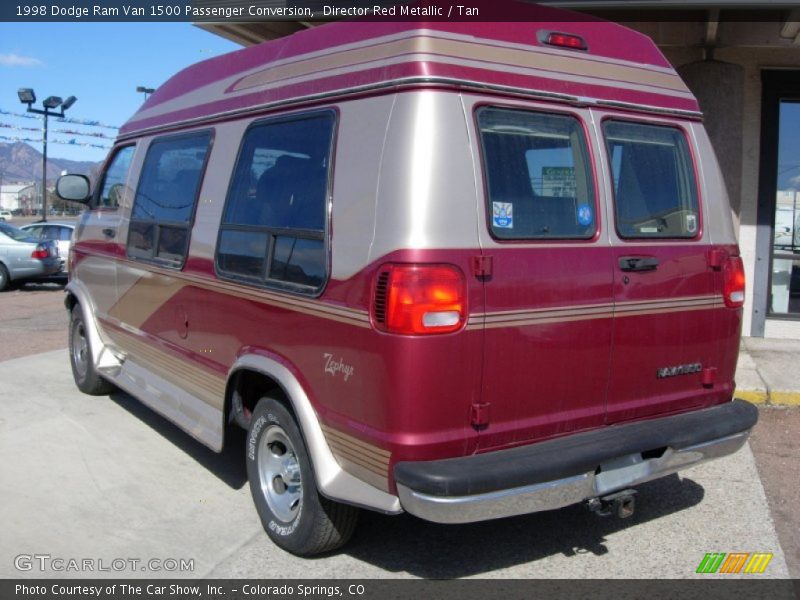 Director Red Metallic / Tan 1998 Dodge Ram Van 1500 Passenger Conversion