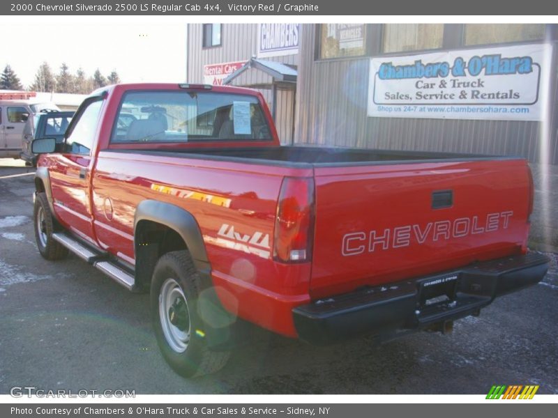 Victory Red / Graphite 2000 Chevrolet Silverado 2500 LS Regular Cab 4x4