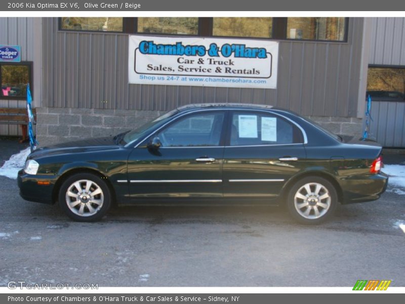 Olive Green / Beige 2006 Kia Optima EX V6