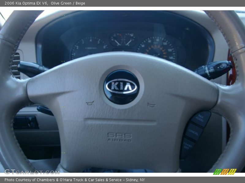Olive Green / Beige 2006 Kia Optima EX V6