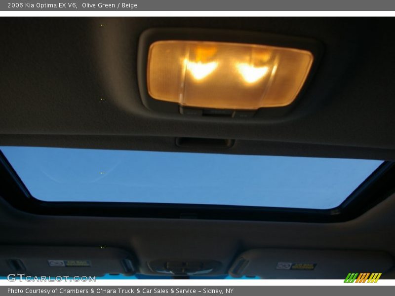 Olive Green / Beige 2006 Kia Optima EX V6