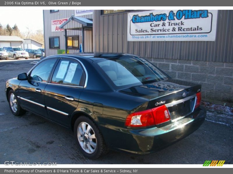 Olive Green / Beige 2006 Kia Optima EX V6