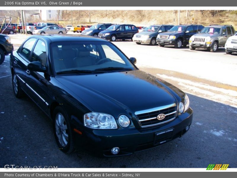 Olive Green / Beige 2006 Kia Optima EX V6