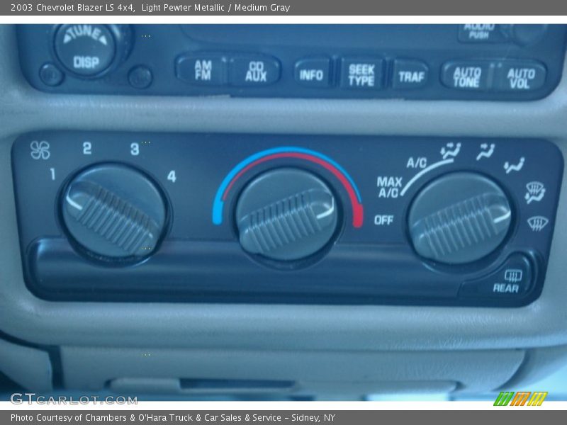 Light Pewter Metallic / Medium Gray 2003 Chevrolet Blazer LS 4x4