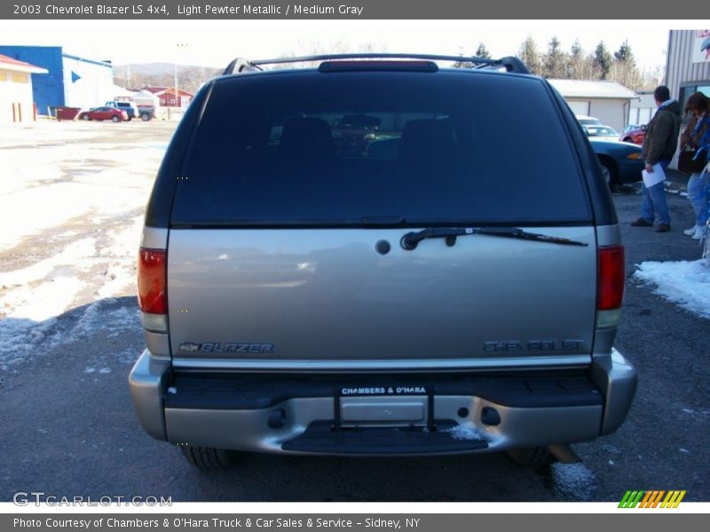 Light Pewter Metallic / Medium Gray 2003 Chevrolet Blazer LS 4x4