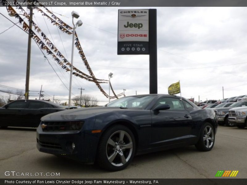 Imperial Blue Metallic / Gray 2011 Chevrolet Camaro LT Coupe